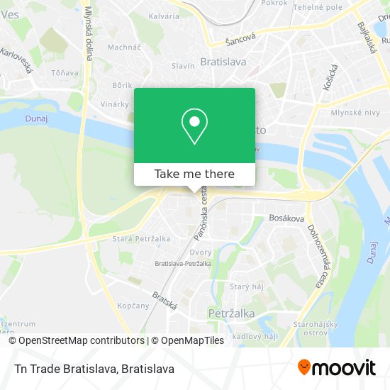 Tn Trade Bratislava map