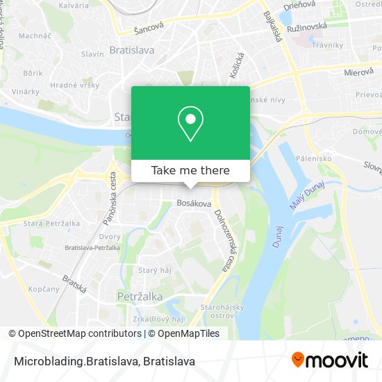 Microblading.Bratislava map