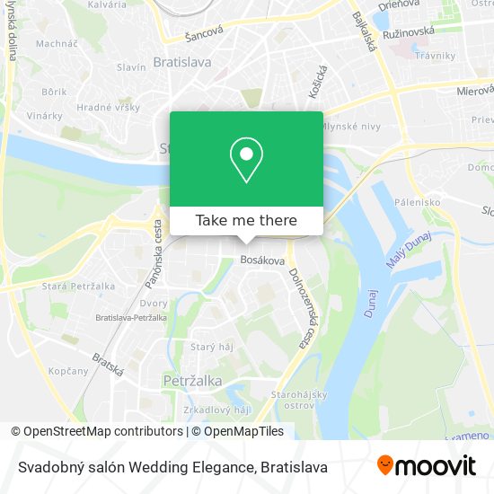 Svadobný salón Wedding Elegance map