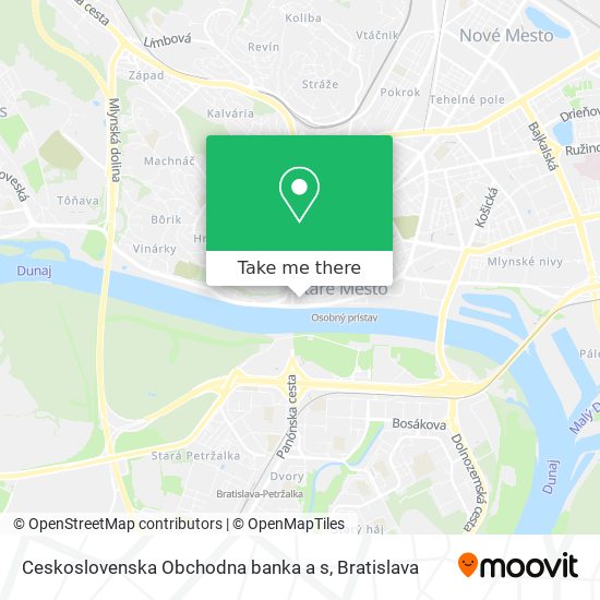 Ceskoslovenska Obchodna banka a s map