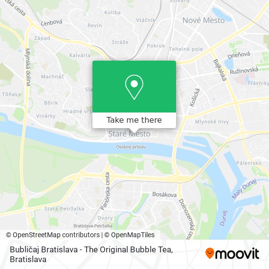 Bubličaj Bratislava - The Original Bubble Tea map