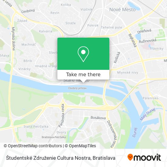 Študentské Združenie Cultura Nostra map