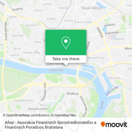 Afisp - Asociácia Finančných Sprostredkovateľov a Finančných Poradcov map