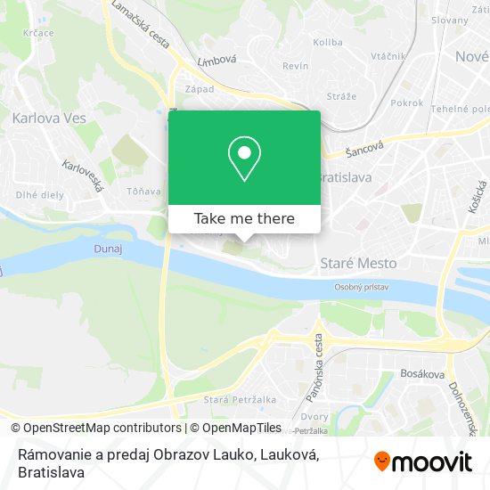 Rámovanie a predaj Obrazov Lauko, Lauková map