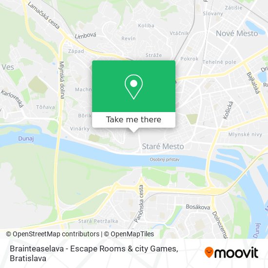 Brainteaselava - Escape Rooms & city Games map