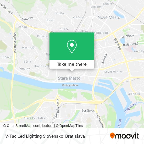 V-Tac Led Lighting Slovensko map