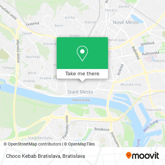 Choco Kebab Bratislava map