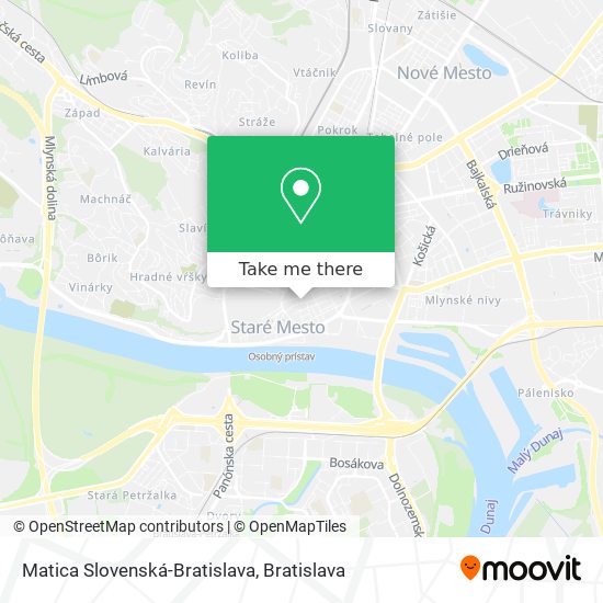 Matica Slovenská-Bratislava map