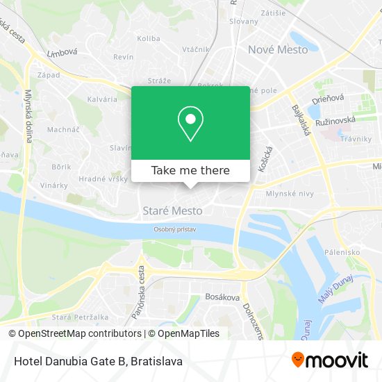 Hotel Danubia Gate B map