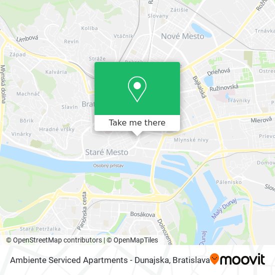 Ambiente Serviced Apartments - Dunajska map