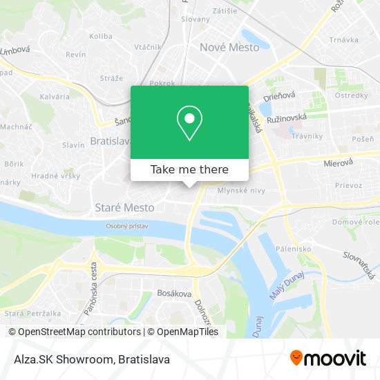 Alza.SK Showroom map