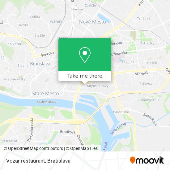 Vozar restaurant map