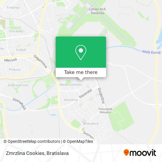 Zmrzlina Cookies map