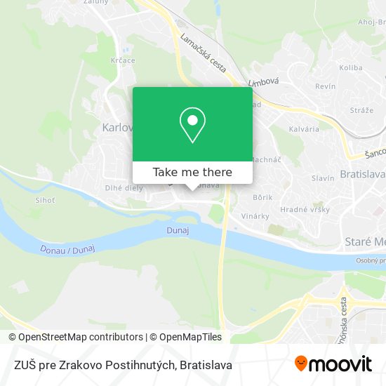 ZUŠ pre Zrakovo Postihnutých map