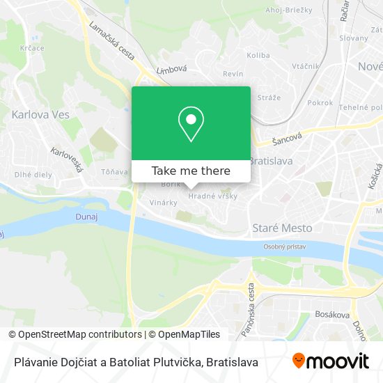 Plávanie Dojčiat a Batoliat Plutvička map