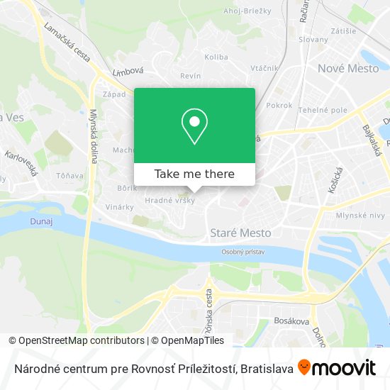 Národné centrum pre Rovnosť Príležitostí map