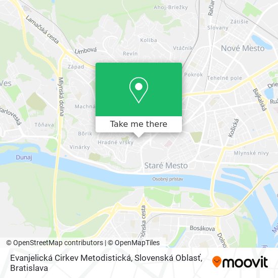 Evanjelická Cirkev Metodistická, Slovenská Oblasť map