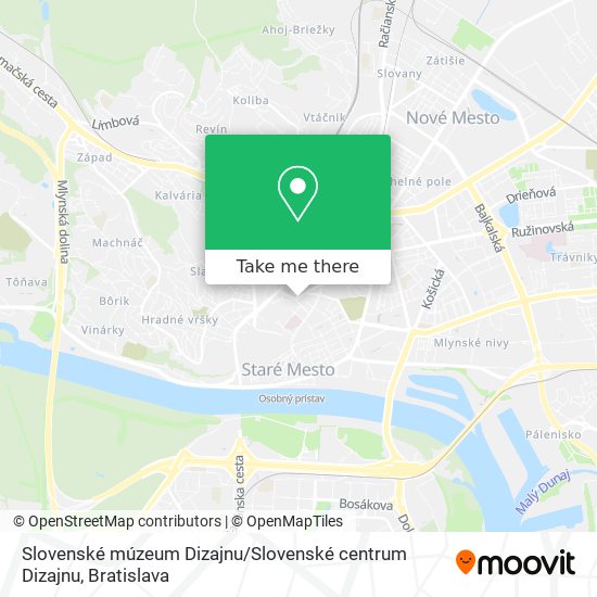 Slovenské múzeum Dizajnu / Slovenské centrum Dizajnu map