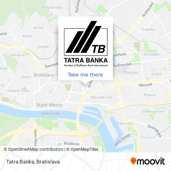 Tatra Banka map