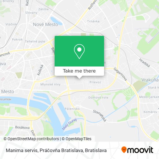 Manima servis, Práčovňa Bratislava map