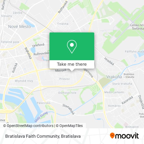 Bratislava Faith Community map