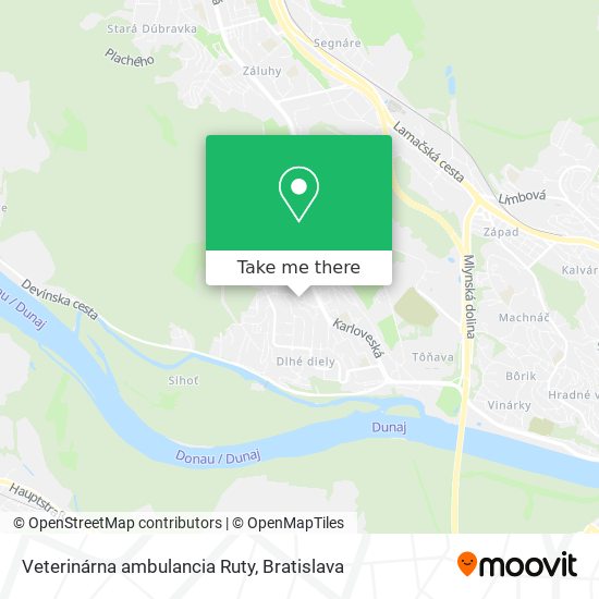 Veterinárna ambulancia Ruty map