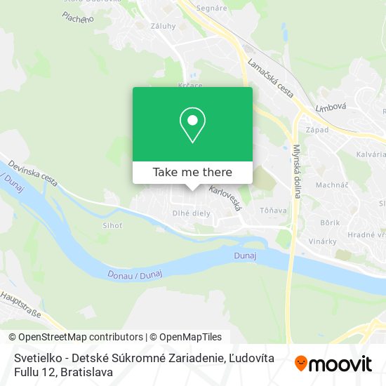 Svetielko - Detské Súkromné Zariadenie, Ľudovíta Fullu 12 map