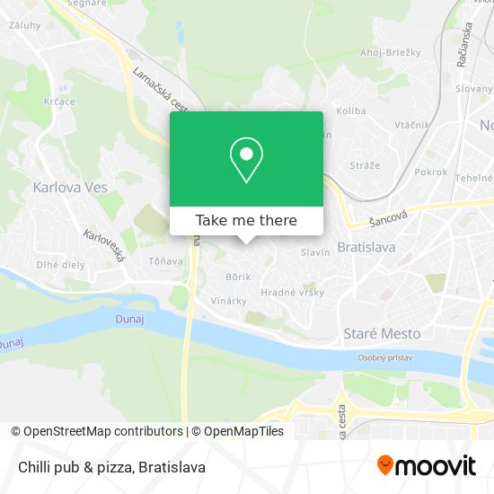 Chilli pub & pizza map