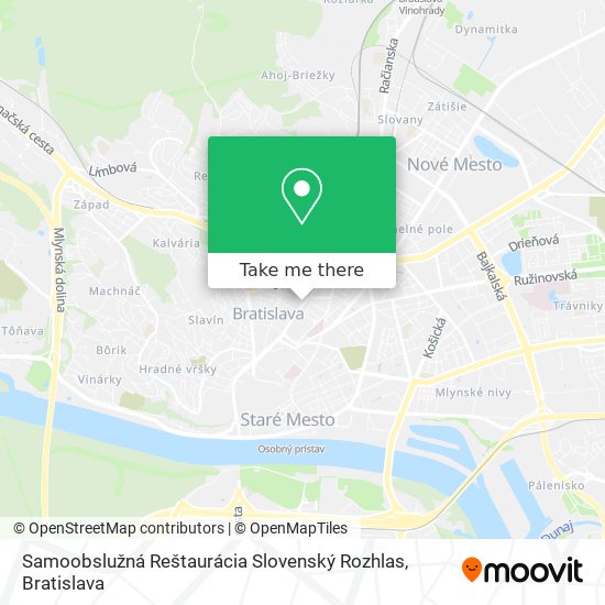 Samoobslužná Reštaurácia Slovenský Rozhlas map