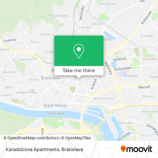 Karadzicova Apartments map