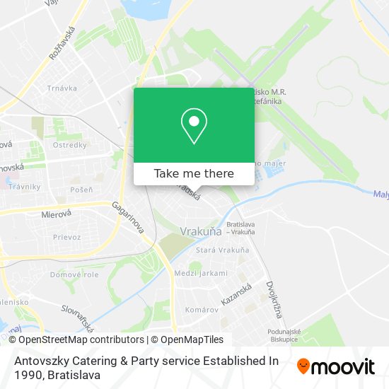 Antovszky Catering & Party service Established In 1990 map