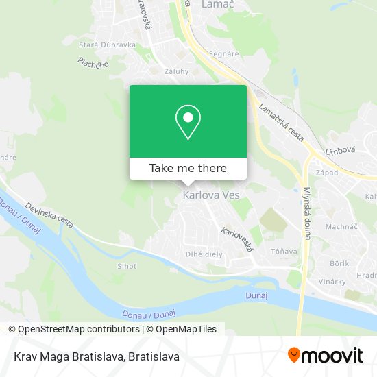 Krav Maga Bratislava map