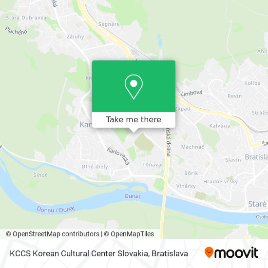 KCCS Korean Cultural Center Slovakia map