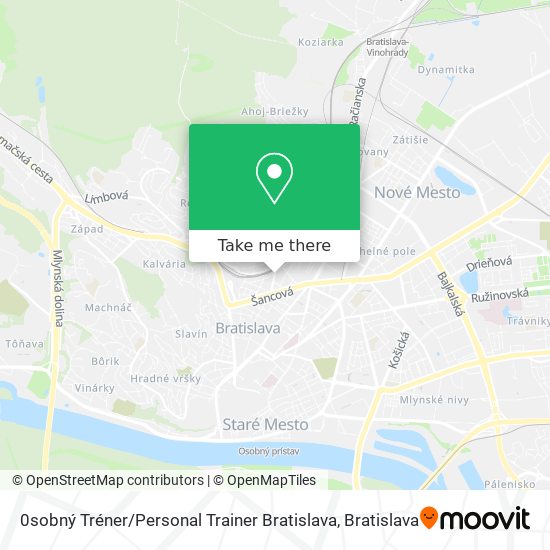0sobný Tréner / Personal Trainer Bratislava map