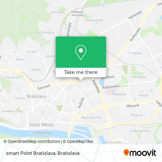 smart Point Bratislava map