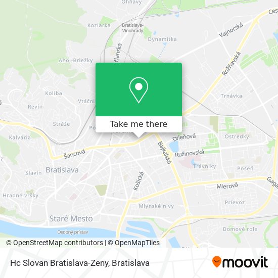 Hc Slovan Bratislava-Zeny map