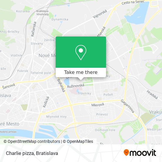 Charlie pizza map