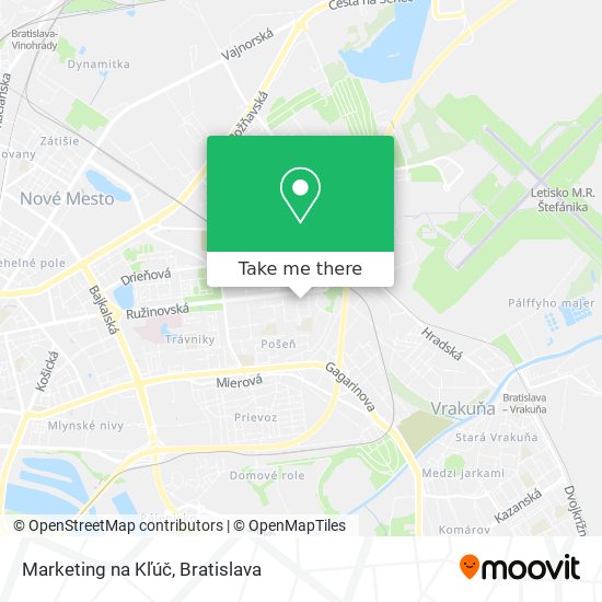 Marketing na Kľúč map