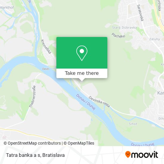 Tatra banka a s map