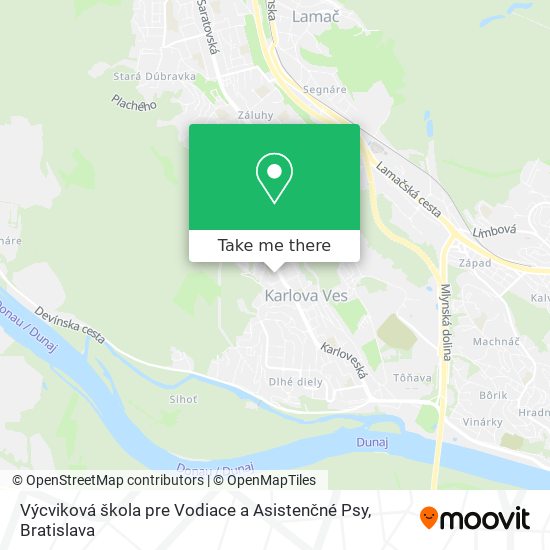 Výcviková škola pre Vodiace a Asistenčné Psy map