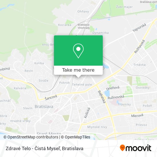 Zdravé Telo - Čistá Myseľ map