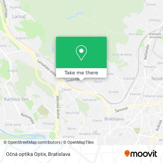 Očná optika Optix map