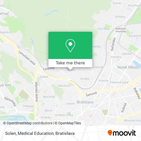 Solen, Medical Education map