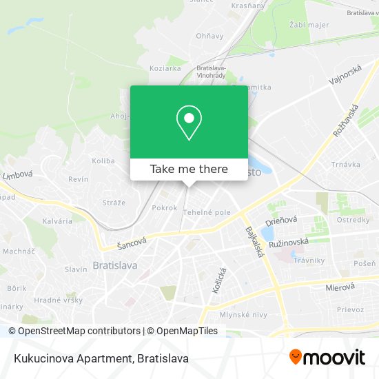 Kukucinova Apartment map