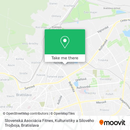 Slovenská Asociácia Fitnes, Kulturistiky a Silového Trojboja map