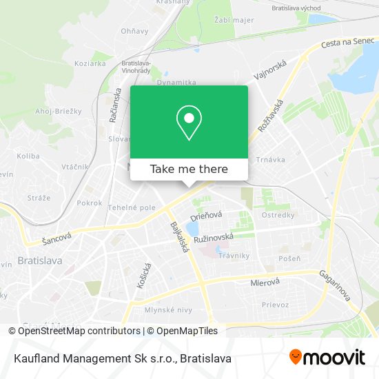 Kaufland Management Sk s.r.o. map