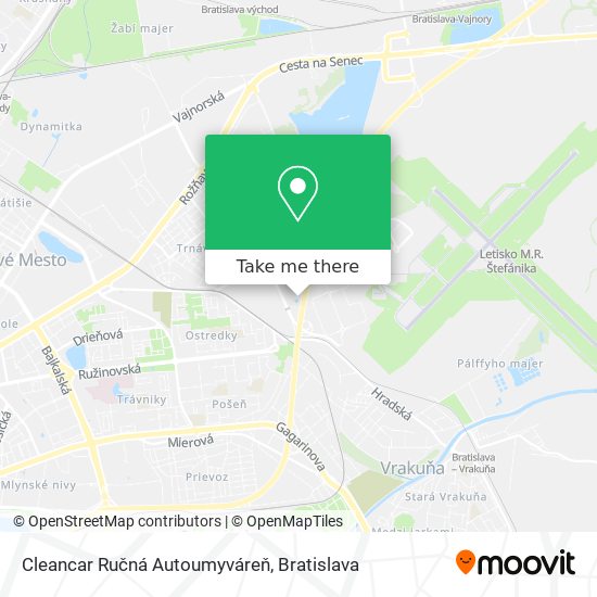 Cleancar Ručná Autoumyváreň map