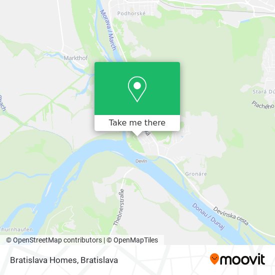 Bratislava Homes map