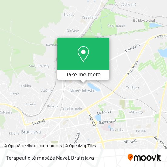 Terapeutické masáže Navel map