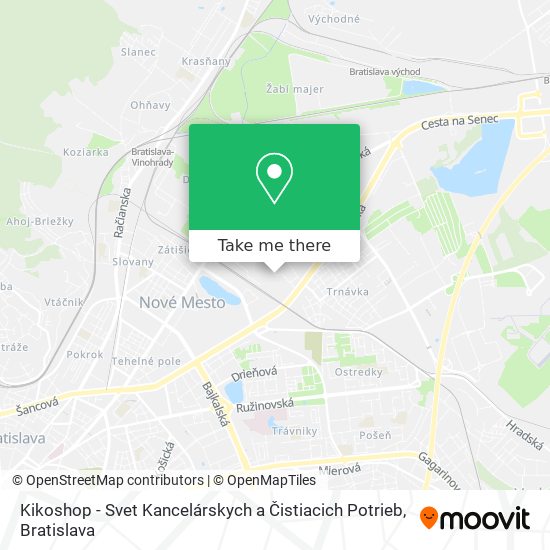 Kikoshop - Svet Kancelárskych a Čistiacich Potrieb map